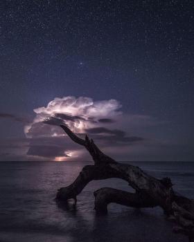 夜空与银河的壮丽